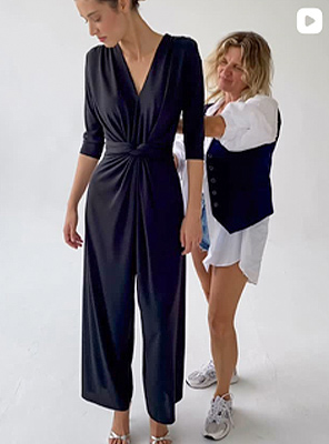sesja dla marki odzieżowej bagstage stylistka i modelka