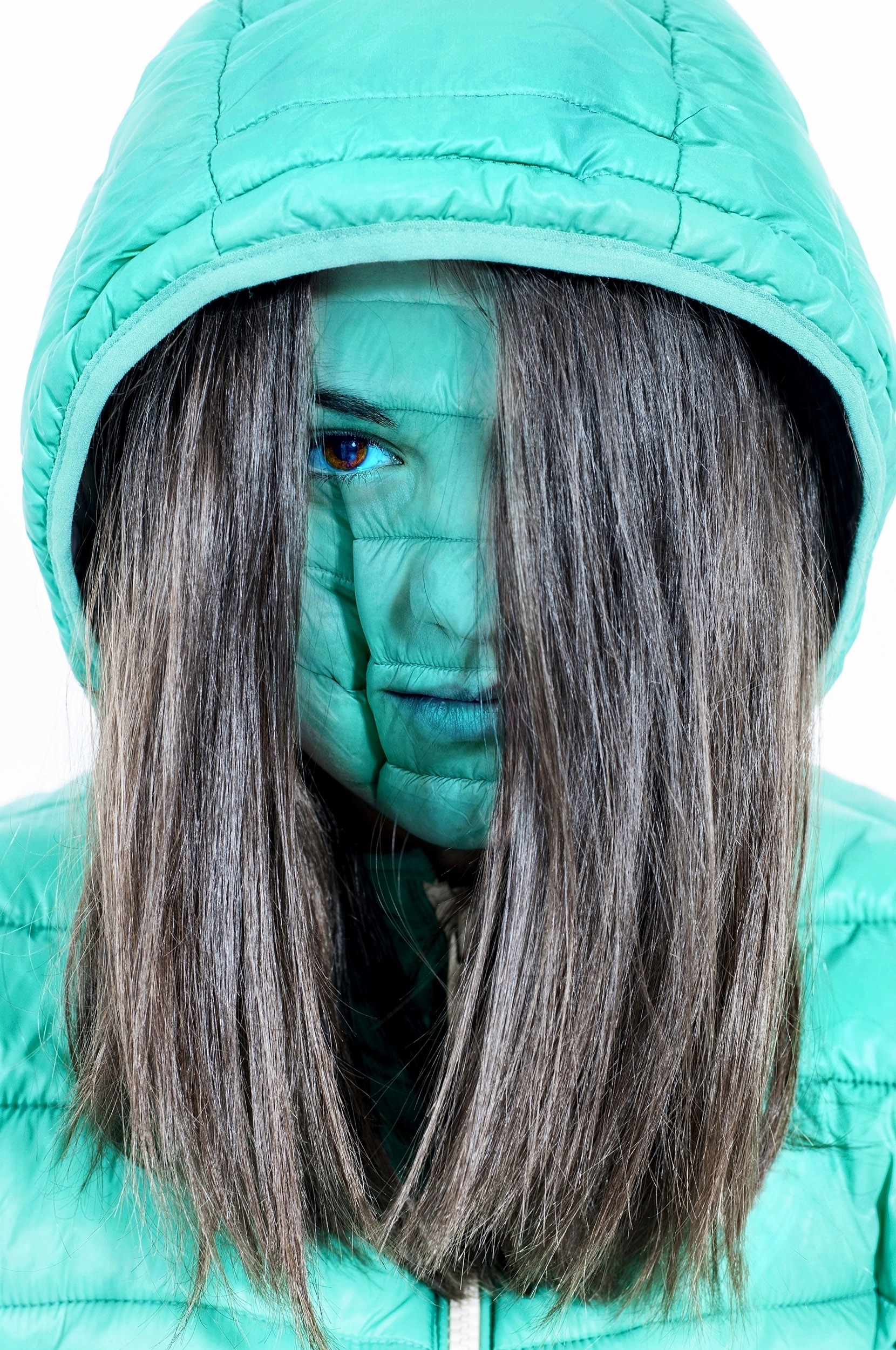 portret artystyczny kobiecy fotografia jak obraz wydruk na płótnie fotoobraz