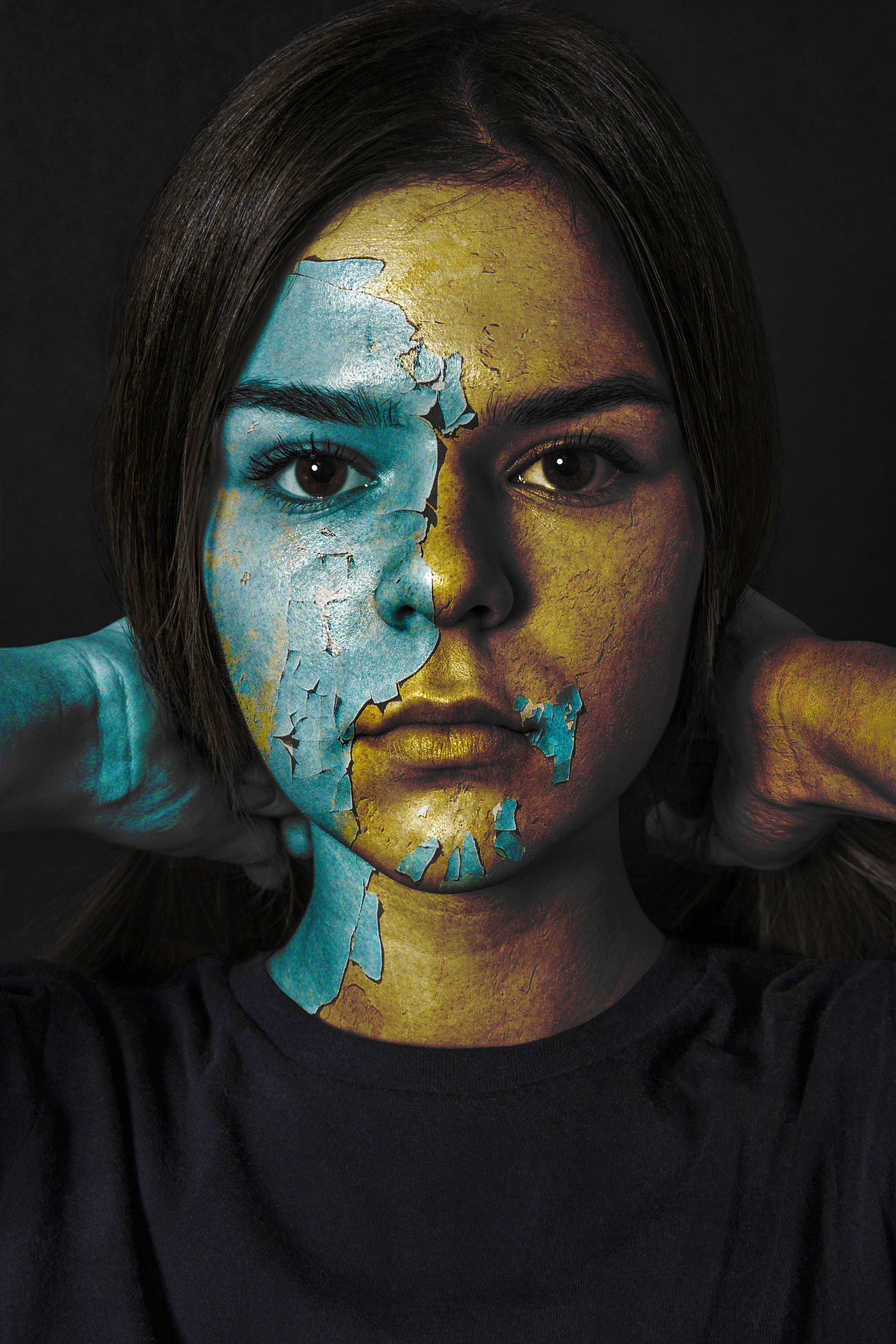 otoobraz portret kobiecy fotografia artystyczna efekt obrazu blejtram