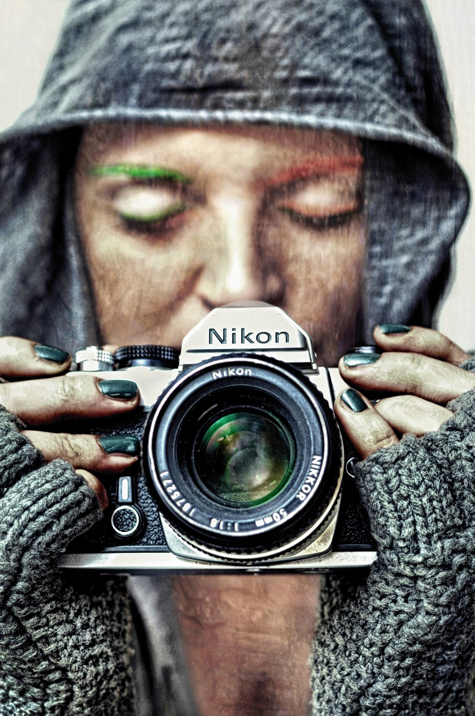 portret artystyczny kobiety NIKON fotografia studyjna fotoobraz na płótnie