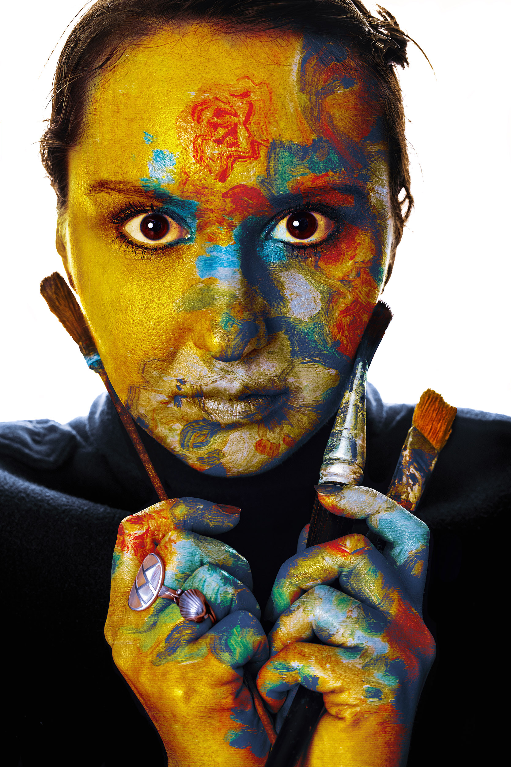 portret artystyczny kobiety fotografia studyjna fotoobraz na płótnie