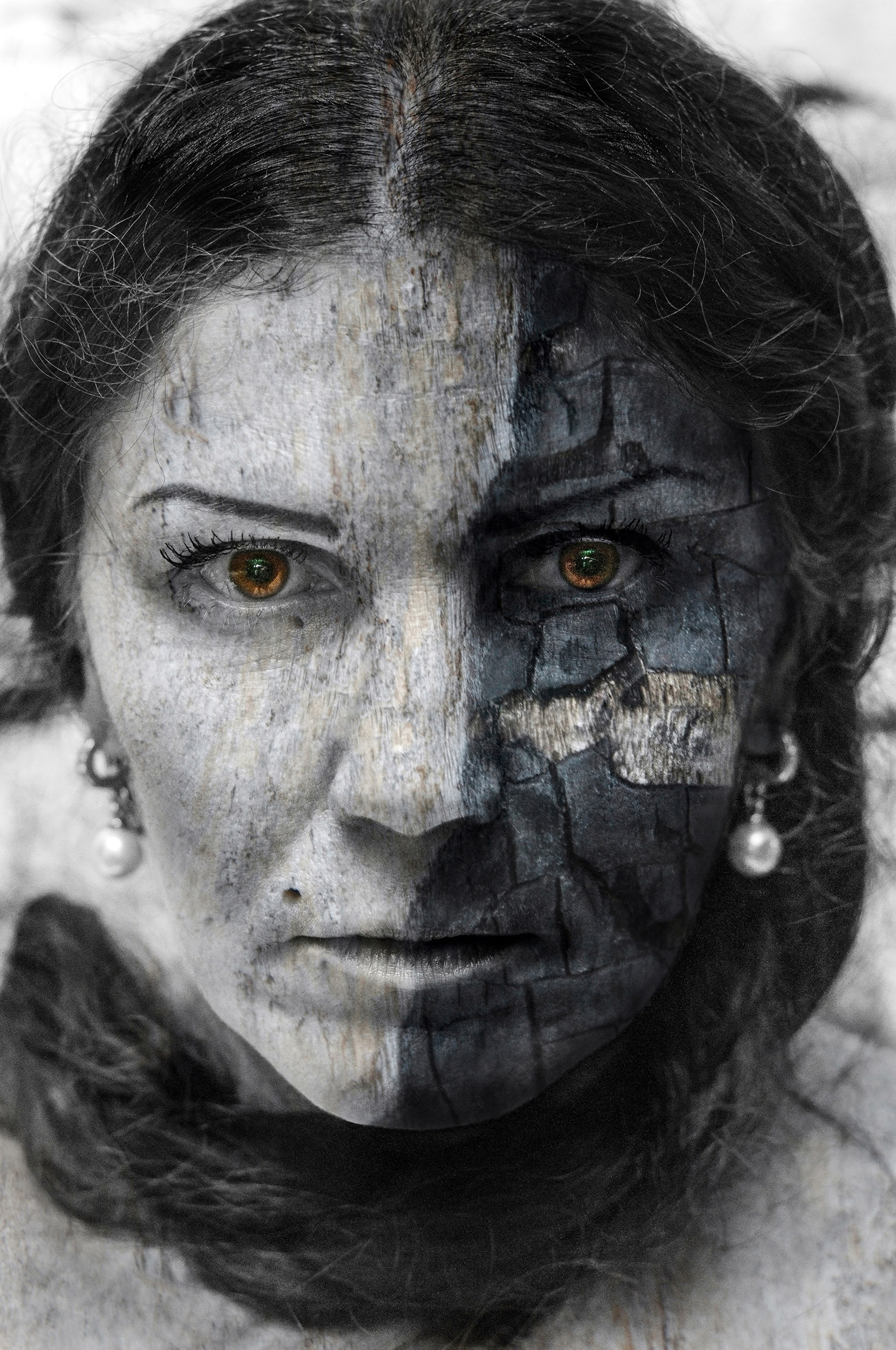 fotoobraz fotografia artystyczna portret kobiety efekt obrazu płótno