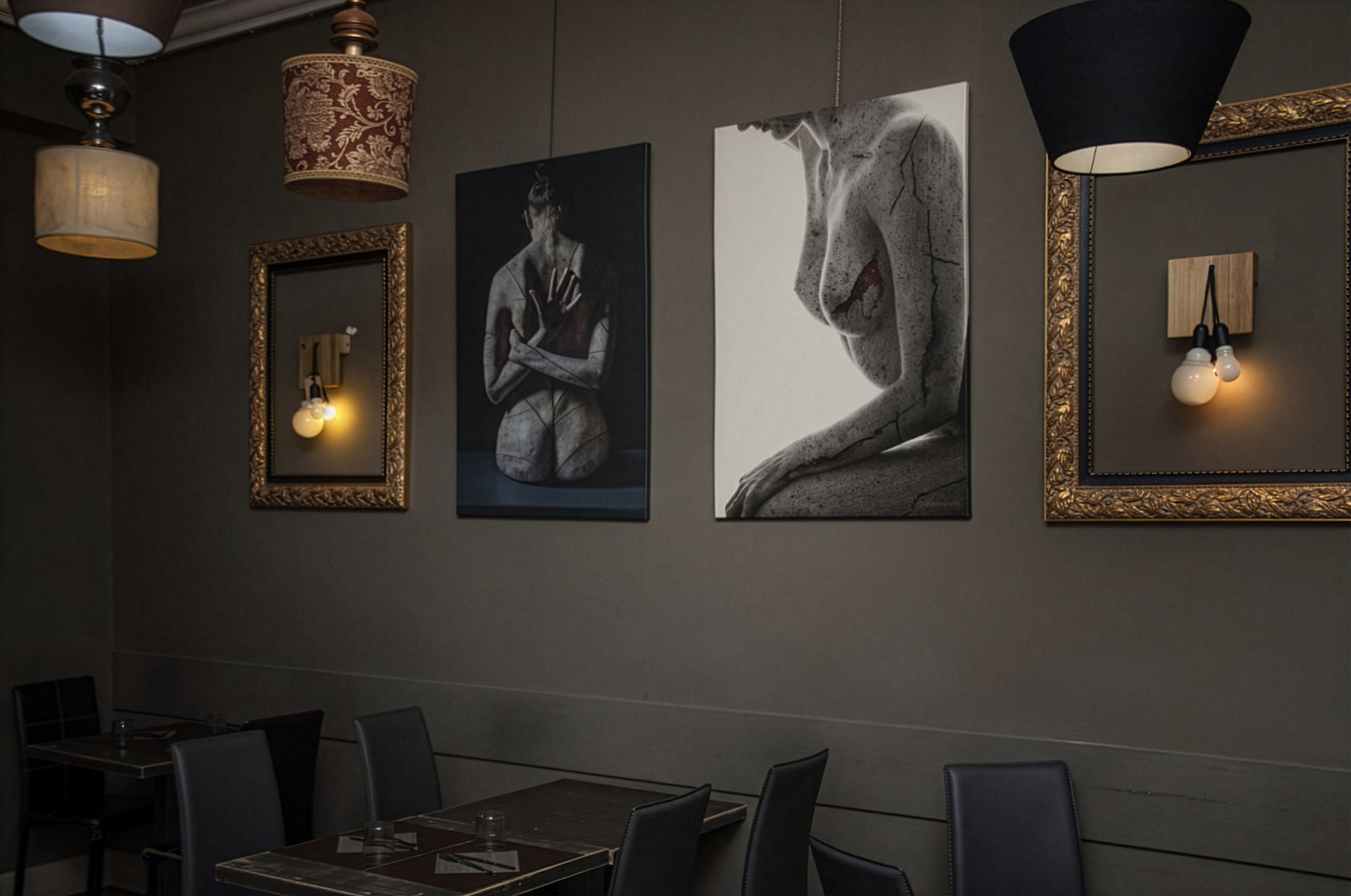 prezentacja fotografii artystycznej fotoobrazy wydruk na płótnie blejtram restauracja