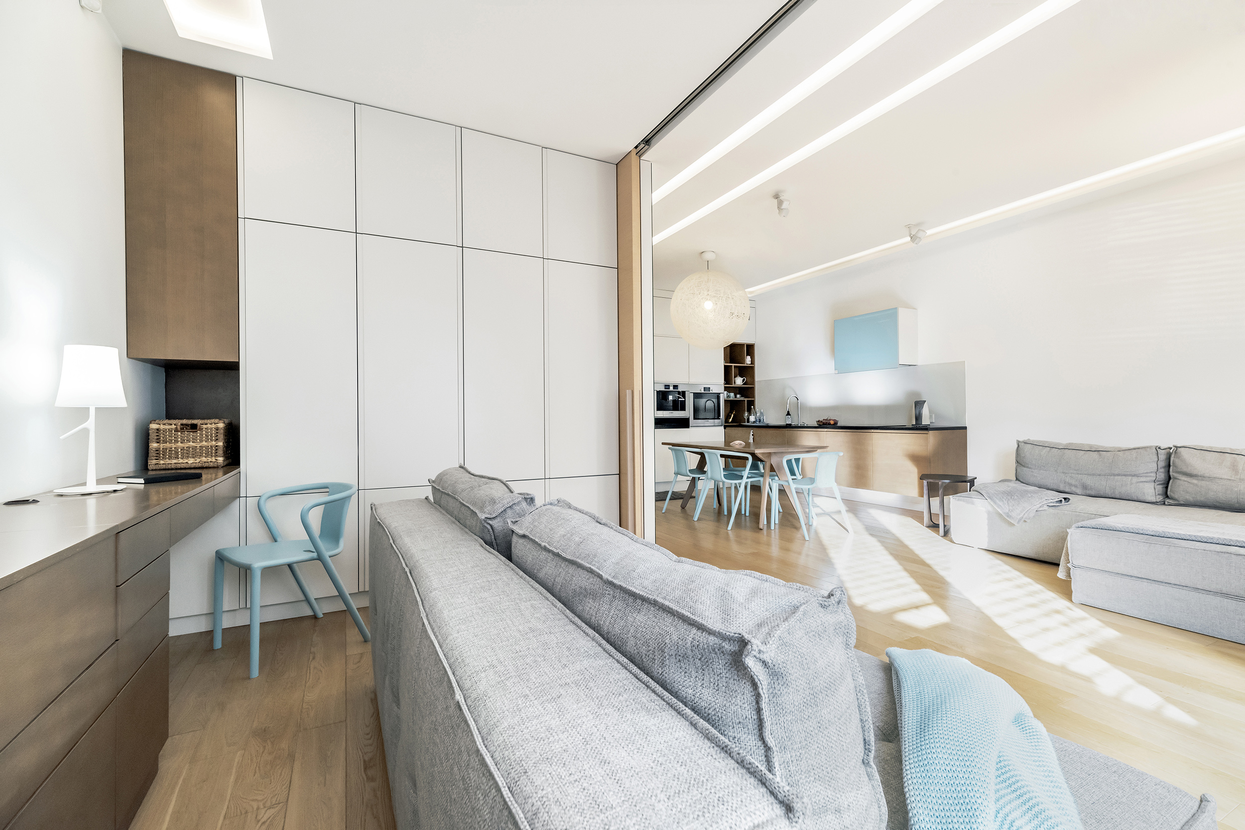 zdjęcia wnętrz apartament na wynajem jasne nowoczesne wnętrze